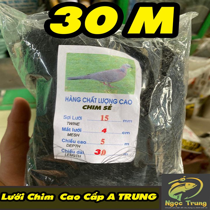 [Chất Lượng] Lưới Bẫy Chim Sẻ Chào Mào,Mi,Khứu,Sáo dài 30m giá tận gốc