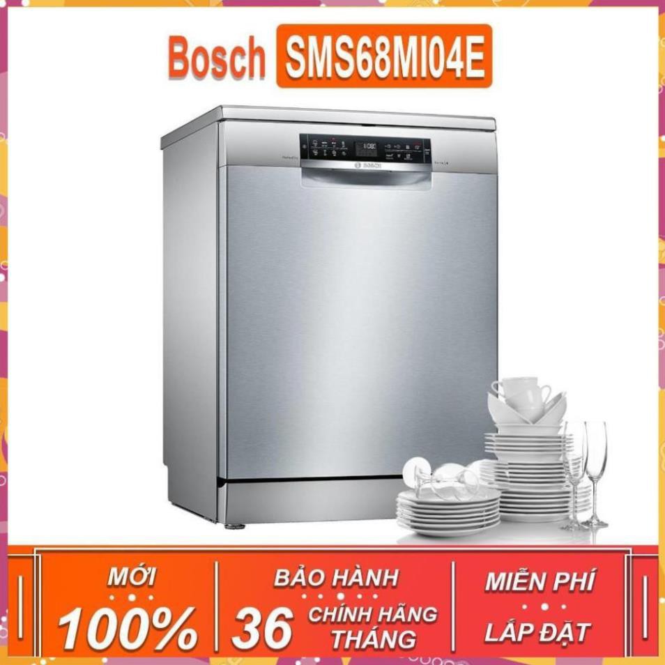 Máy rửa bát độc lập Bosch SMS68MI04E - Seri 6 , dung tích rửa 14 bộ chén bát ( Xuất sứ Đức - Phân Phối Chính Hãng ) TGB