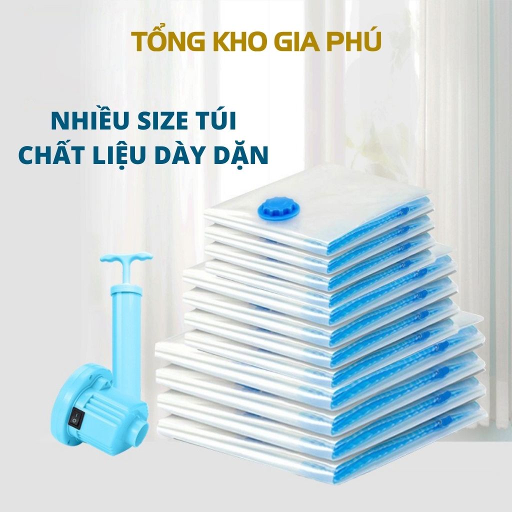 Túi hút chân không đựng quần áo , túi hút chân không đựng chăn và quần áo trong suốt tiện lợi