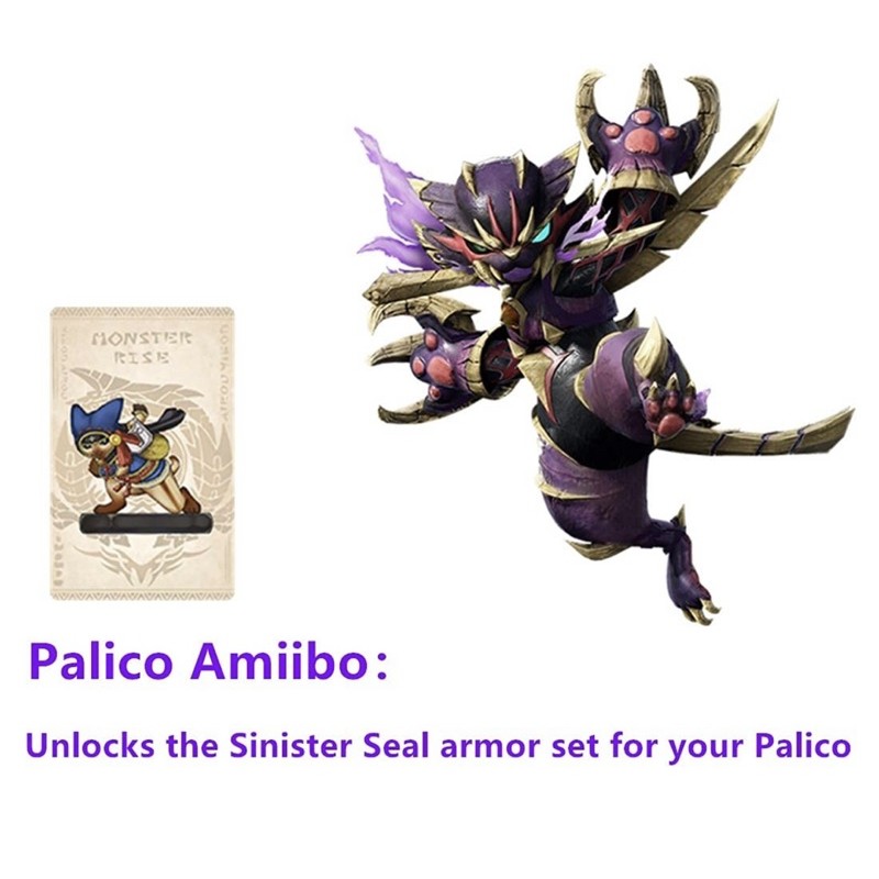 Bộ 3 thẻ Amiibo cho Monster Hunter Rise Nintendo Switch!