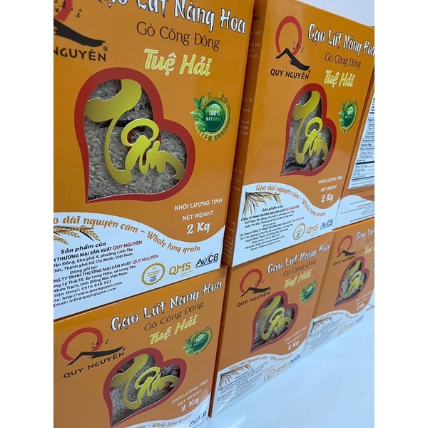 Gạo lứt trắng Nàng Hoa &quot;Tuệ Hải&quot; 2kg