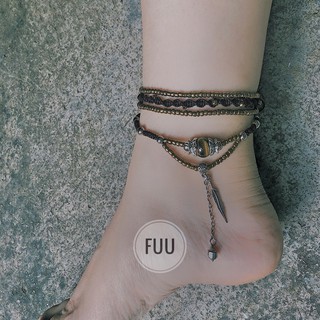 HÌNH THẬT SET VÒNG CHÂN BOHEMIAN MÀU ĐỒNG