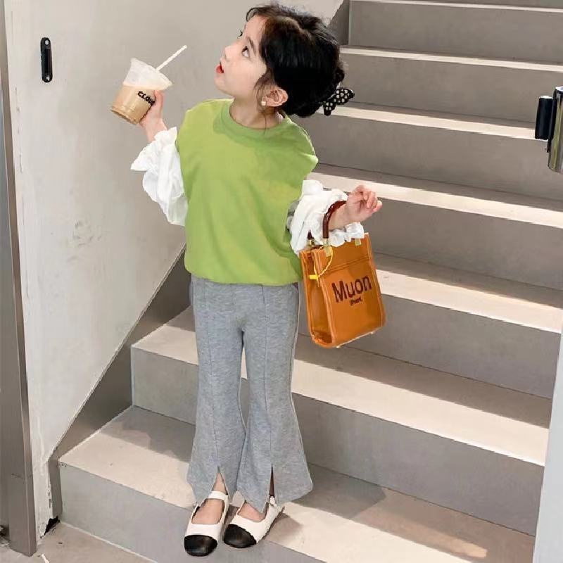 [Hàng Mới Về] Quần Dài Ống Loe Dáng Ôm Phong Cách Phương Tây Thời Trang Xuân Thu Dễ Phối Đồ Cho Nữ