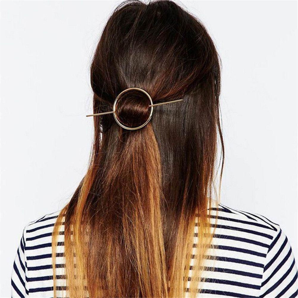 Kẹp Tóc Nữ Hình Tròn Oval Phong Cách Vintage