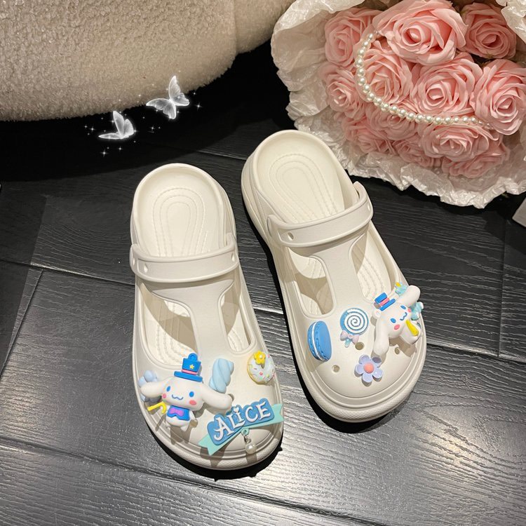 Dép sục cross hàng nâng đế kèm stick siêu xinh, siêu dáng yêu MSP: 2616-THỎ