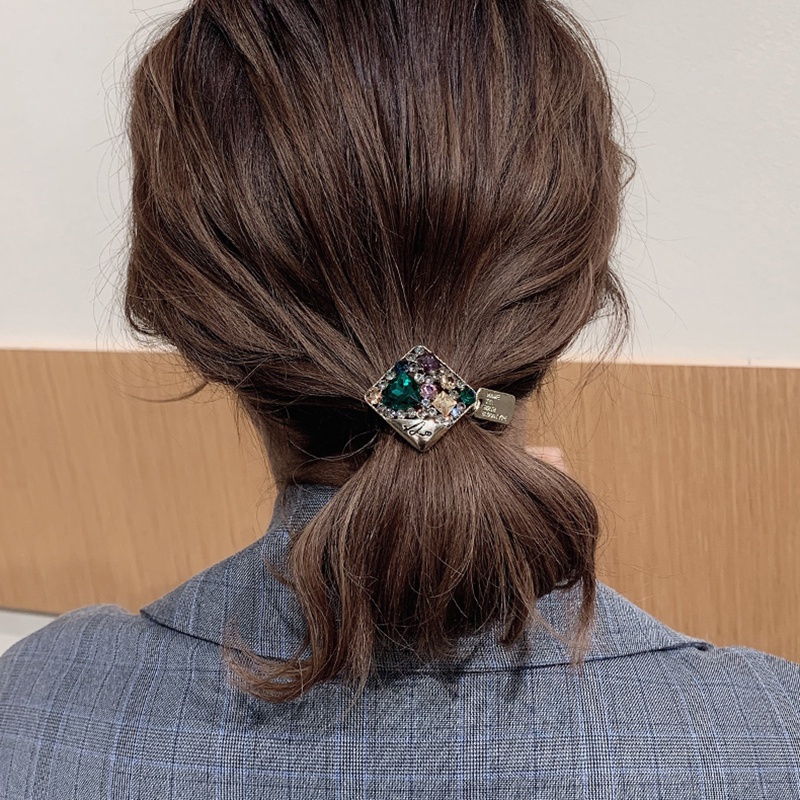 Dây Cột Tóc Đuôi Ngựa Dày Đính Hạt Pha Lê JP5