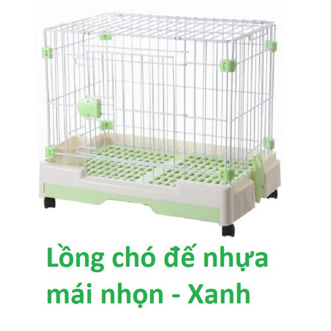 Lồng chó mèo xịn - đế nhựa có bánh xe (2 loại) Chuồng lồng cho thú cưng nhỏ