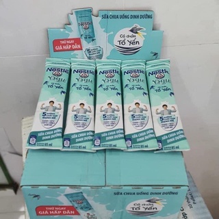 SỮA CHUA TỔ YẾN YOGU CỦA HÃNG NESTLE . 1 thùng 30 gói * 85ml