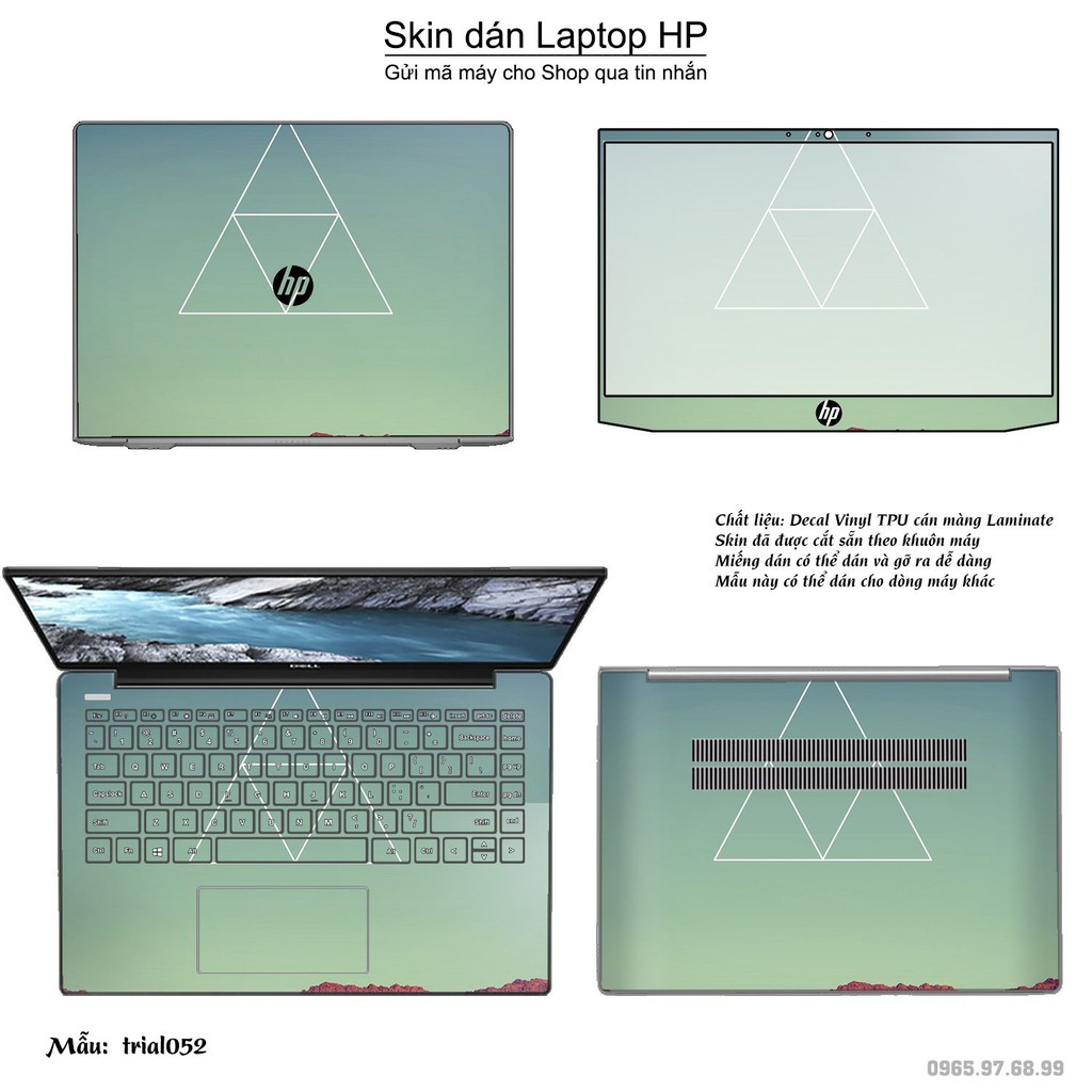 Skin dán Laptop HP in hình Đa giác _nhiều mẫu 9 (inbox mã máy cho Shop)