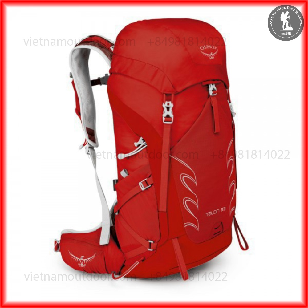 Balo Nam Phượt Leo Núi Cấm Trại Trekking Osprey Talon 33 Ngăn Chứa Lớn Đựng Đồ Dài Ngày Có Trợ Lực