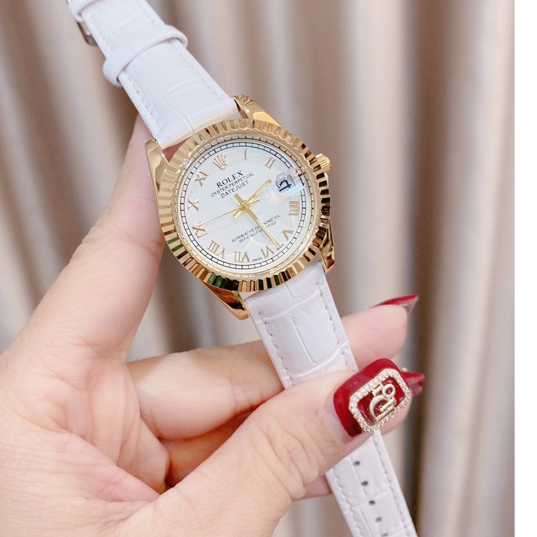 Đồng Hồ Nữ Đeo Tay Rolex, Đồng Hồ Nữ Đẹp Đính Đá Dây Da Sang Trọng Chống Nước Mặt Tròn Mẫu Đẹp 2022 | BigBuy360 - bigbuy360.vn