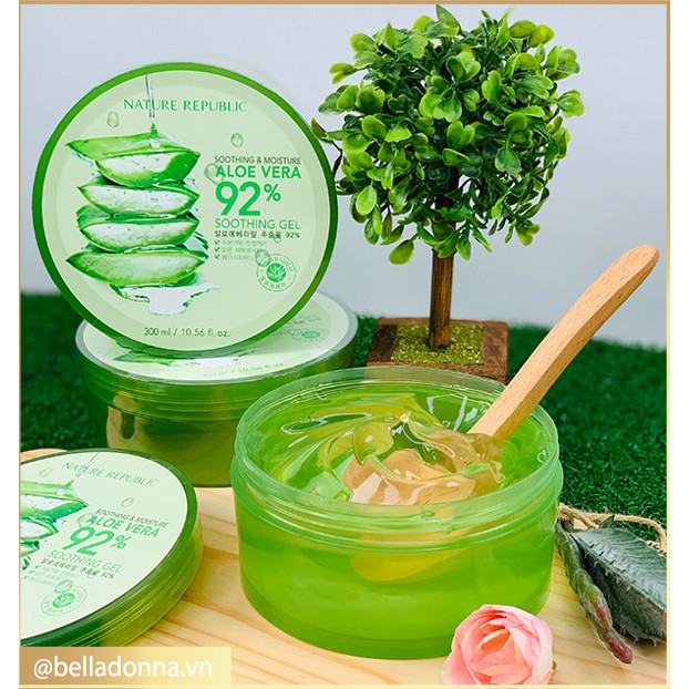 Gel Lô Hội Làm Đẹp Đa Công Dụng Nature Republic Aloe Vera 92% Soothing Gel 300ml