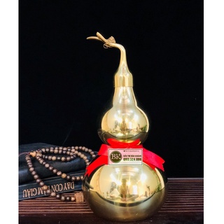 Hồ Lô phong thủy chất liệu Đồng Vàng cao cấp 33cm