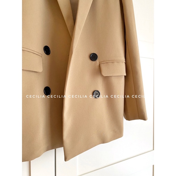 Áo blazer thiết kế AZURA by CECILIA màu nâu camel