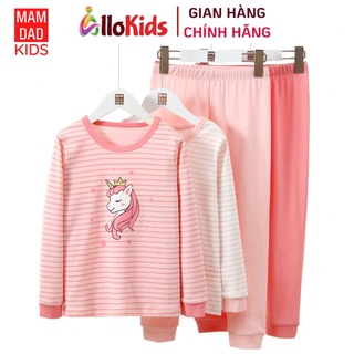 12-54kg Bộ Cotton Dài tay Thu Đông Hãng MamDadKids cho Bé Gái #tiêncá #vũtrụ