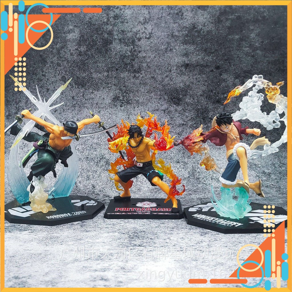 Bộ sưu tập mô hình One Piece Battle ver 2 Luffy, Zoro, Sanji, Ace figure tượng hoạt hình giá rẻ