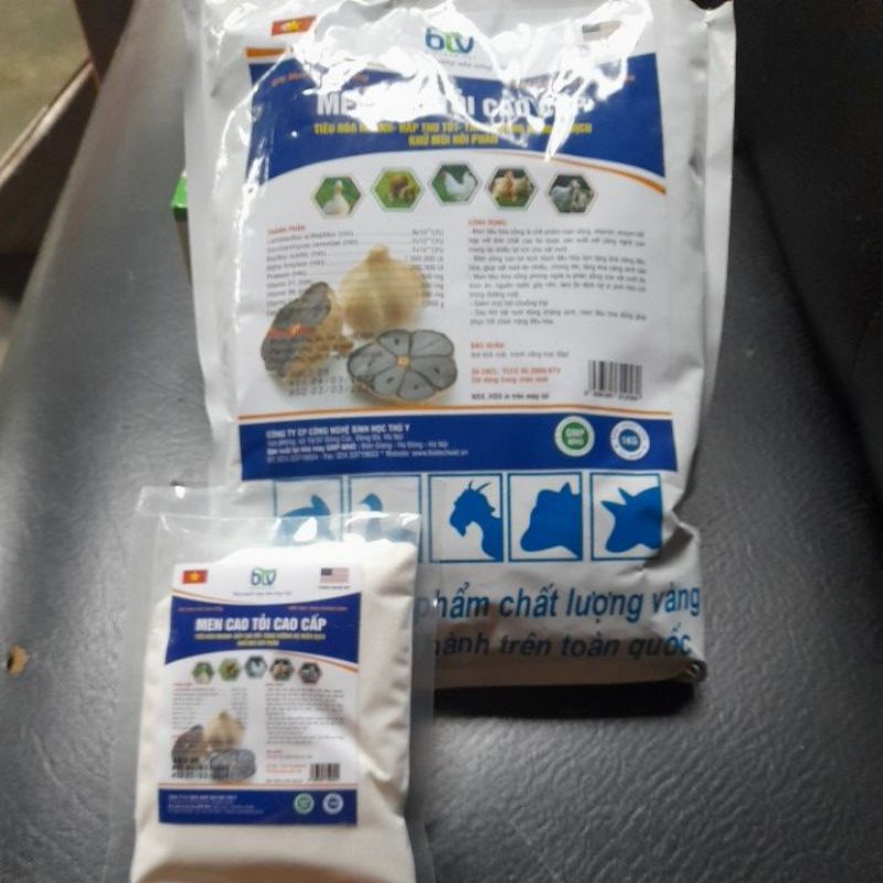 Men cao tỏi cao cấp, men tiêu hóa cho chó mèo lợn heo gà đá chọi chim dê thỏ trâu bò vịt ngan, hấp thu tốt tăng hệ miễnd