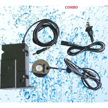 Combo động cơ tạo hơi nước kèm nguồn 24V, chế động cơ phun sương tạo hơi nước nước, tạo ẩm mua hè các loại