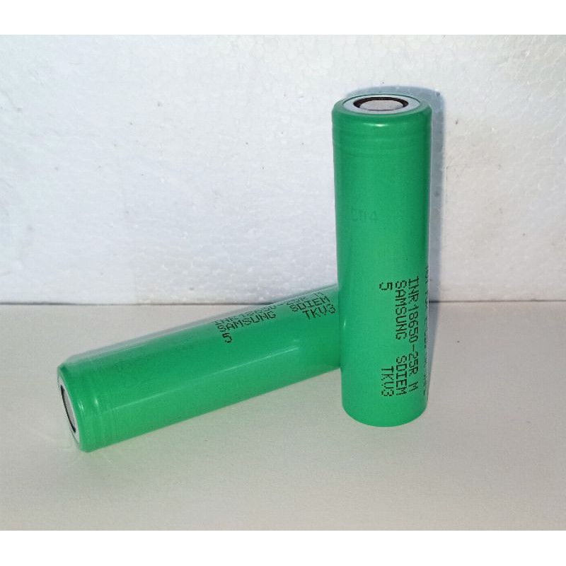 Cell pin Samsung INR18650 - 25R tháo thiết bị còn nguyên dung lượng