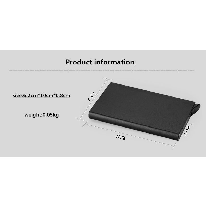 Hộp Đựng Thẻ Tín Dụng Chống Trộm Bằng Nhôm Tiện Dụng