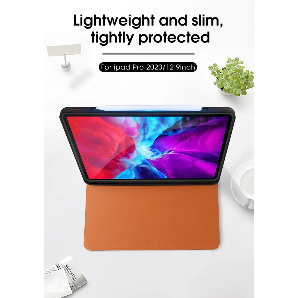 Ốp Máy Tính Bảng Có Khe Đựng Bút Cho Ipad Pro 11 Inch 2020 Giá Đỡ