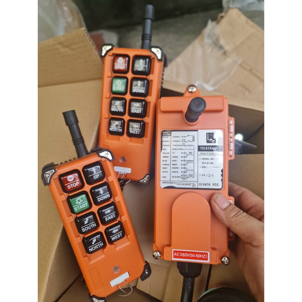 điều khiển cẩu trục từ xa f21-e1b 12v-24v-36v- 48v -72v -220v-380v