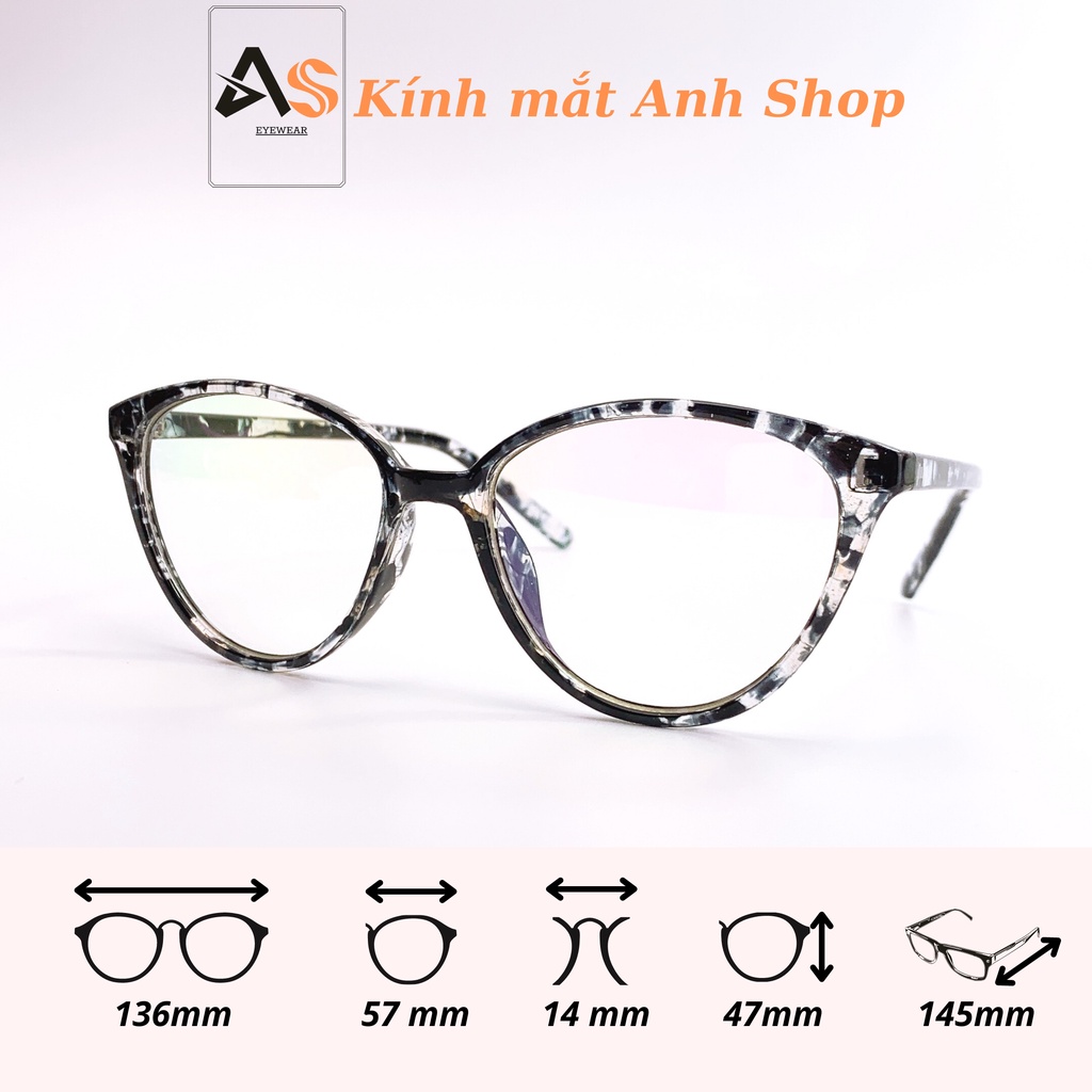 Gọng kính mắt mèo chất liệu nhựa kiểu dáng sang trọng 2360