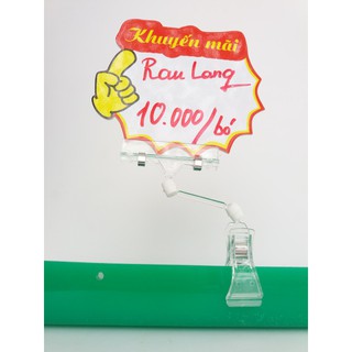 kẹp sale, kẹp 2 đầu,kẹp mica 16cm 2 đầu giá rẻ,kẹp khuyến mãi