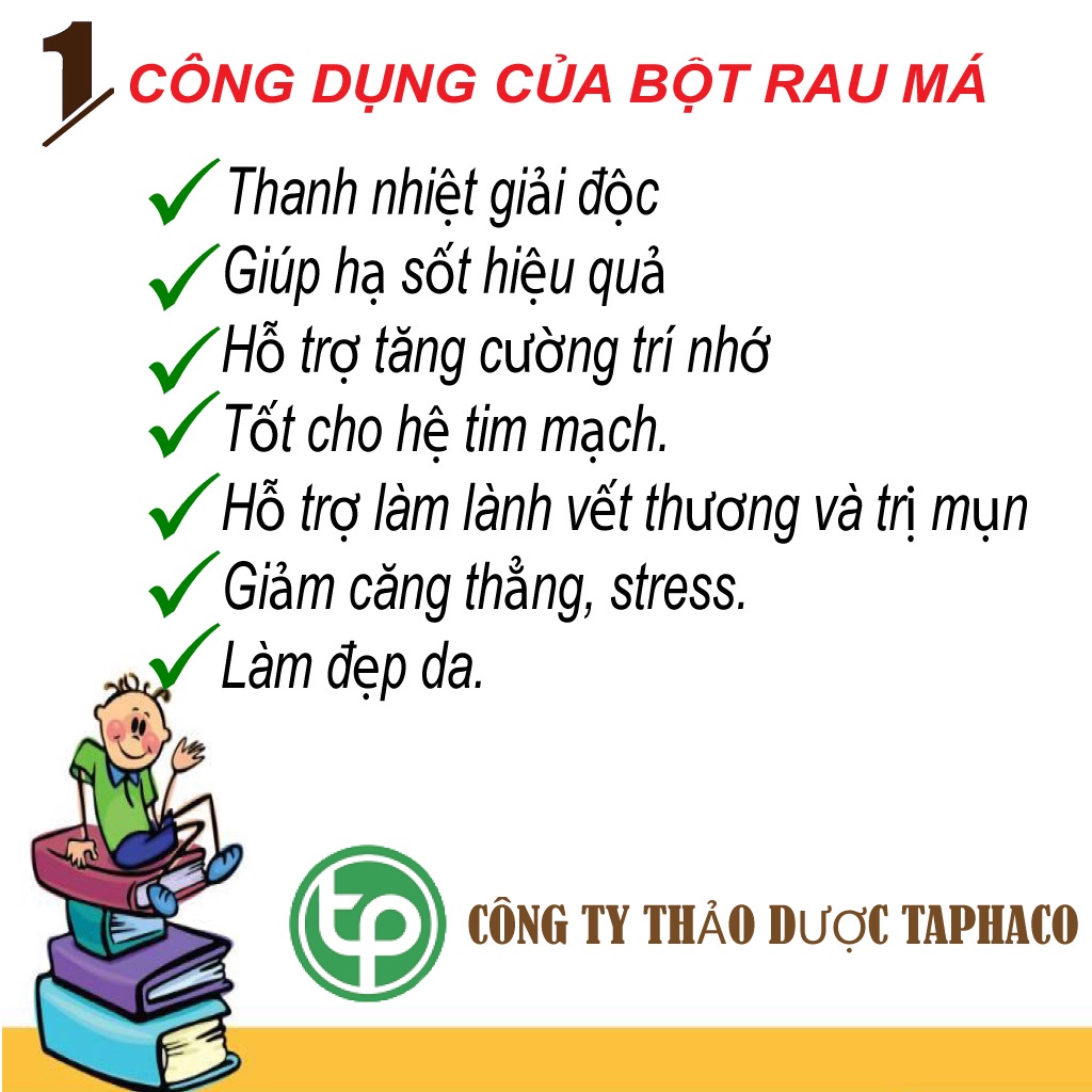 Bột rau má nguyên chất - TaPhaCo