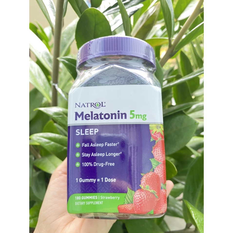 KẸO NGỦ - DẠNG VIÊN DẺO GIÚP NGỦ NGON - MELATONIN 5mg 180v_10mg