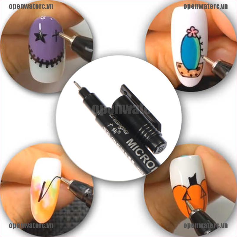 1 Cọ Vẽ Móng Tay Nghệ Thuật Graffiti Chống Nước DIY