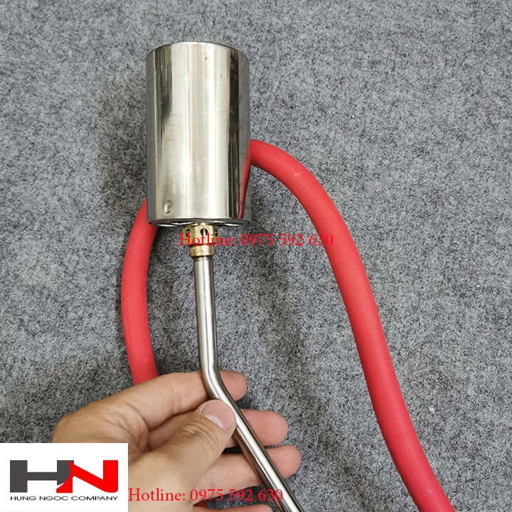 Khò gas công nghiệp cán dài đầu khò 63mm