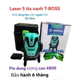 Máy cân bằng laser 5 tia xanh T-Boss CAO CẤP- Máy LASER 5 TIA XANH kèm đủ phụ kiện