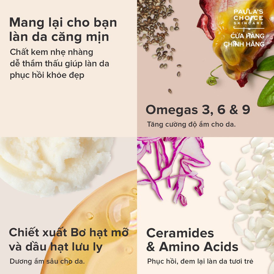 Kem dưỡng ẩm phục hồi ,chống kích ứng và làm khỏe da Paula's Choice Omega+ Complex moisturizer 15ml Mã 3397