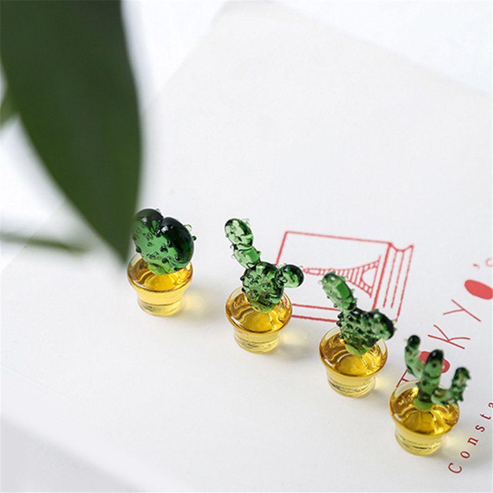 Đồ trang trí Cây Xương Rồng Bằng Kính Dùng Trang Trí Nhà Cửa / Sân Vườn