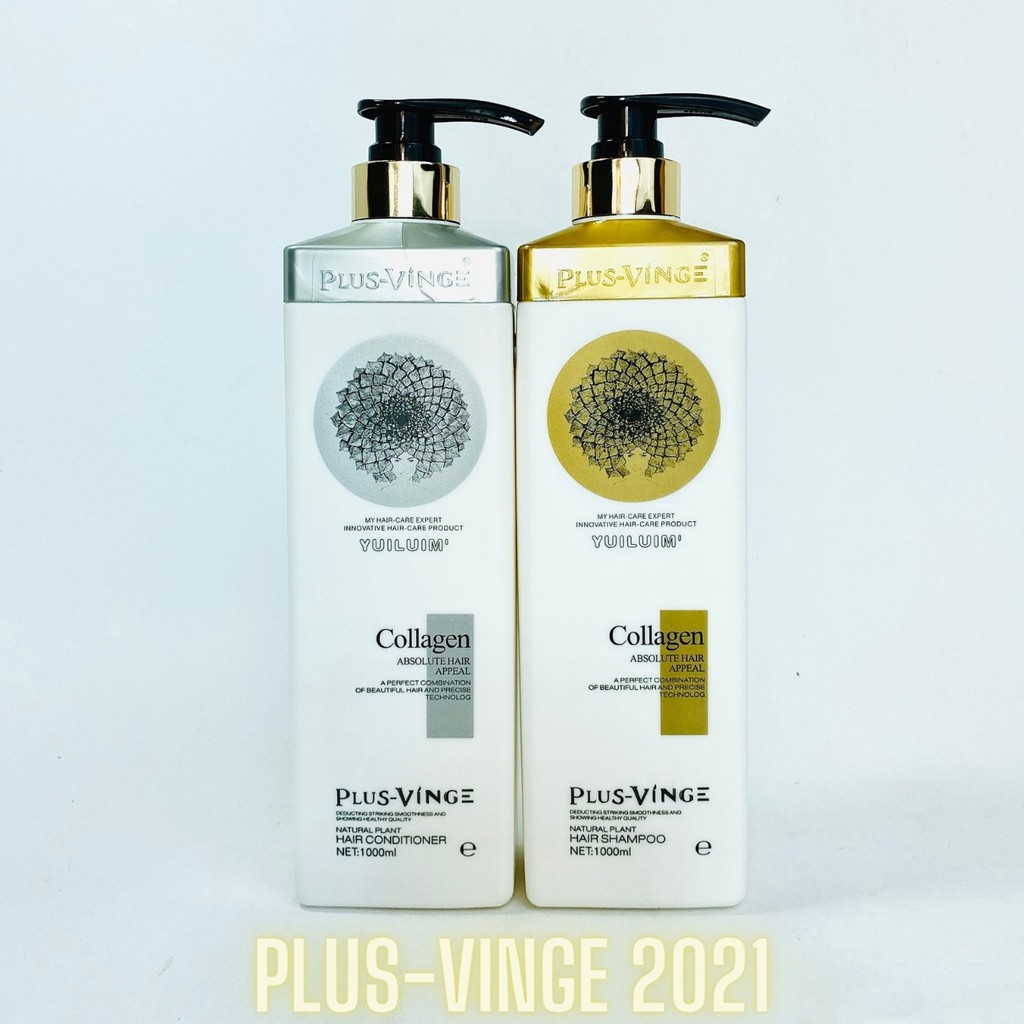 [Hàng Chính Hãng] Cặp Dầu Gội Xả COLLAGEN VINGE PLUS 1000ML Siêu Mềm Mượt,Ngăn Rụng Tóc,Phục Hồi Tóc Hư Tổn | BigBuy360 - bigbuy360.vn