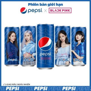 [1 Lon 330ml] Pepsi BlackPink ver Xanh