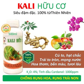 Phân bón KALI hữu cơ - Siêu hấp thụ - Chiết xuất 100% từ Thiên Nhiên - Chuyên dùng cho Nông Nghiệp Sạch