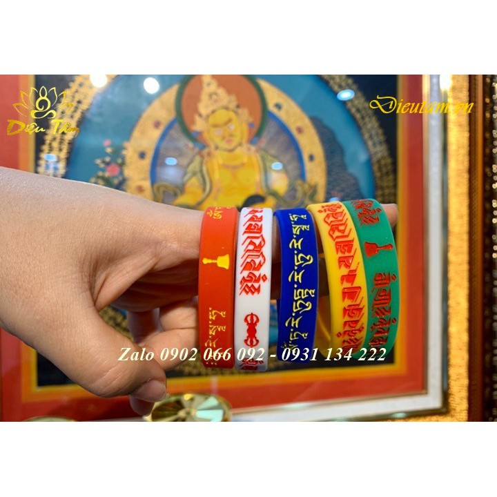 Vòng tay silicon mật tông Nepal