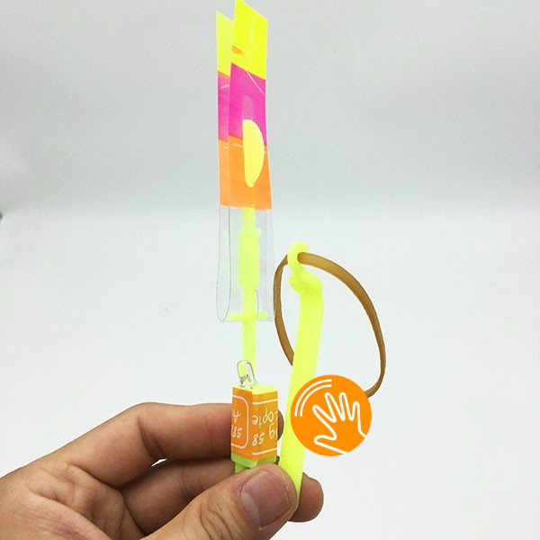 Đồ Chơi Ná Bắn Chong Chóng Xoay Có Đèn Led Bắn Bằng Thun [ĐỒ CHƠI TRẺ EM] quà tặng cho bé