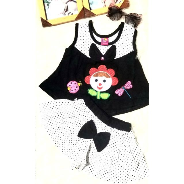 Combo 2 bộ bé gái Sun flowers dễ thương