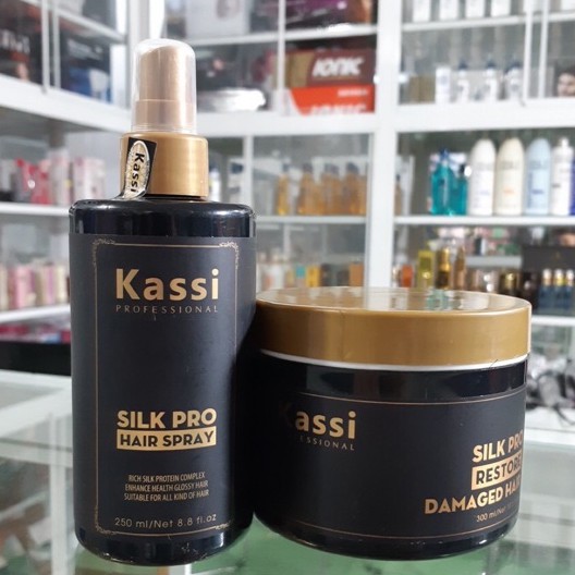 Combo hấp dầu + sữa dưỡng tóc Kassi
