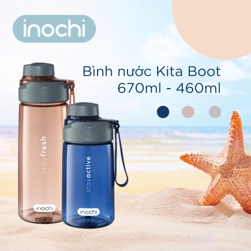 Bình nước thể thao, tập gym nhựa nguyên sinh Kita Boost 670ml BIN670