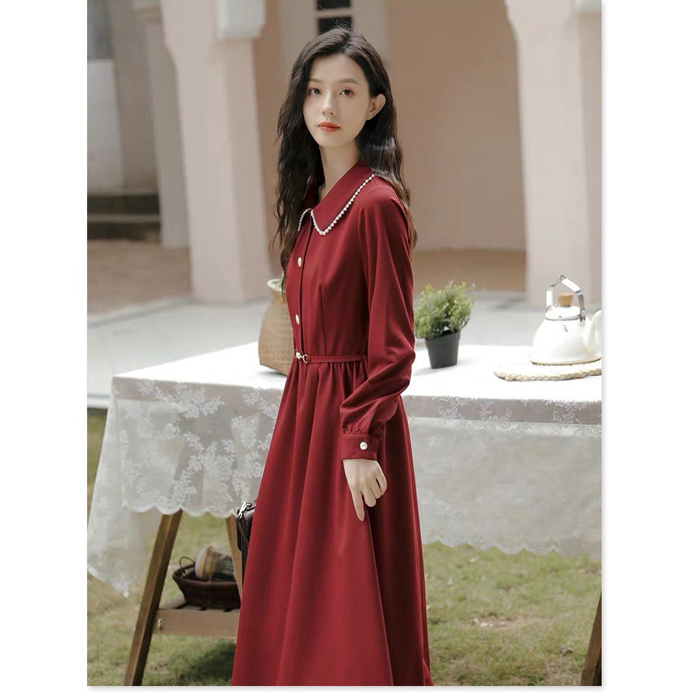 Đầm nữ tay lở phối ren chất liệu đũi cao cấp sang chảnh sành điệu