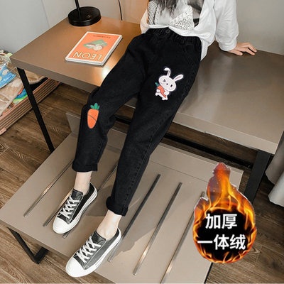 Quần jean dài lót lông cho bé gái    ☑️ Quần áo size đại cho bé gái 9 tuổi ☑️ Thời trang bé gái 30kg, 35kg