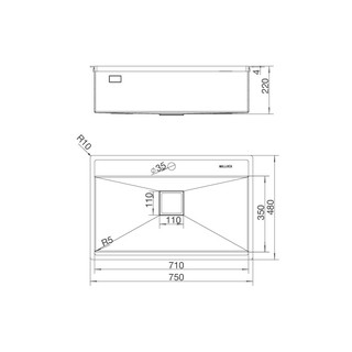 Chậu rửa Malloca MS 6302T