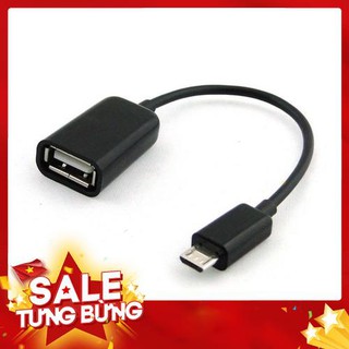 Hot DÂY CÁP OTG XÁM- ĐEN KẾT NỐI ĐIỆN THOẠI [cổng USB OTG trên Android]