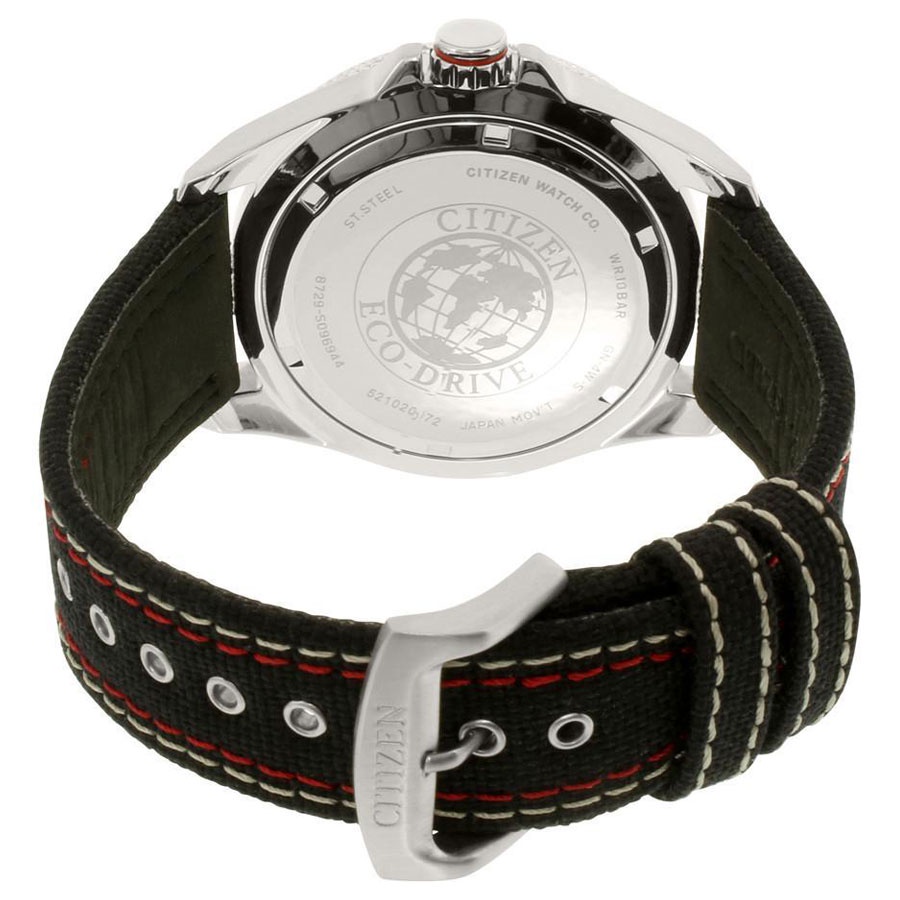 Đồng Hồ Nam Citizen Dây Vải Nato BU2030-17E - Mặt Đen