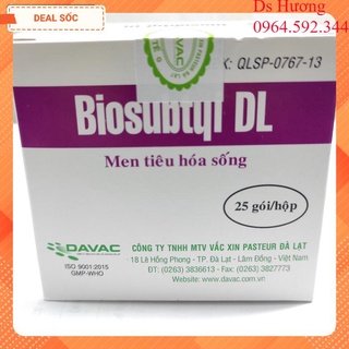 Men tiêu hoá biosubtyl dl hộp 25 gói