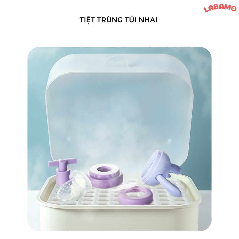 Túi nhai ăn dặm cho bé cao cấp chống hóc 3 núm LABAMO TN 01
